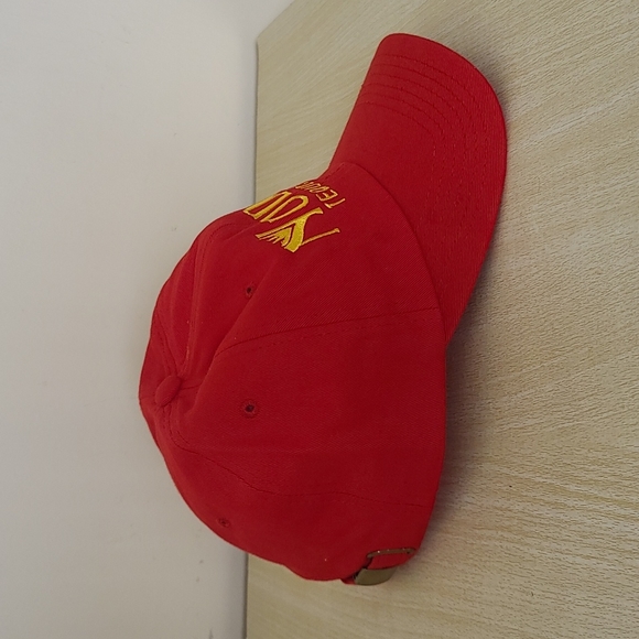 NWOT Nuda Tequila Red Lightweight Adjustable Cap - Picture 2 of 5